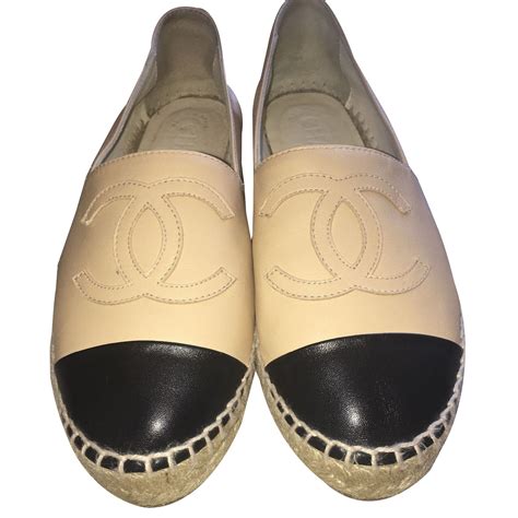 tan chanel espadrille|Chanel espadrilles heels.